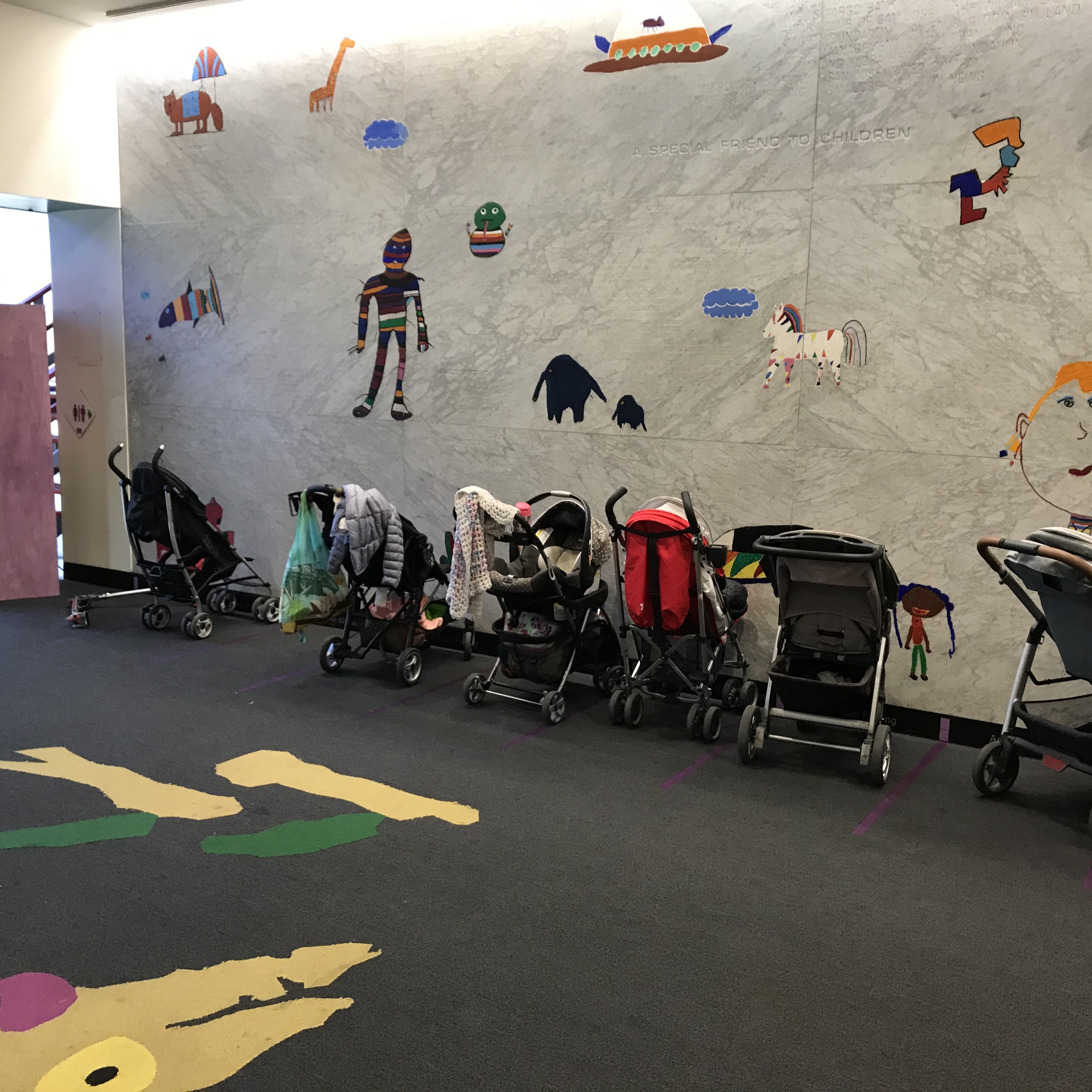 Stroller Parking at the Children&#039;s Discovery Museum of San Jose